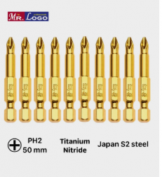 Насадки Mr.Logo 50PH2 Нитрид  Титана (100шт)