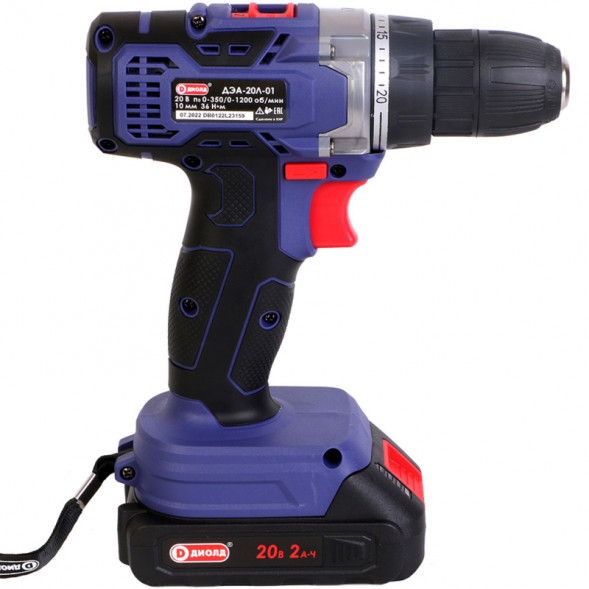 Дрель ручная электрическая аккумуляторная  (ДЭА-20Л-01 ) &quot;ДИОЛД&quot;