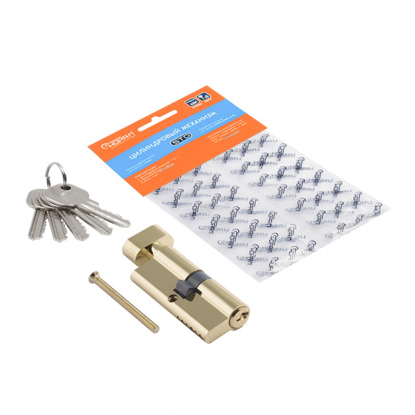 Цилиндр.мех-м ЕСО AL ЛВ-70 (латунь) (35-35)  &quot;Нора-М&quot;