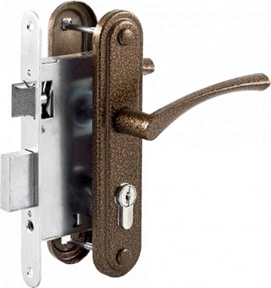 Замок врезной ГАРАНТ ЗВ7 бронза