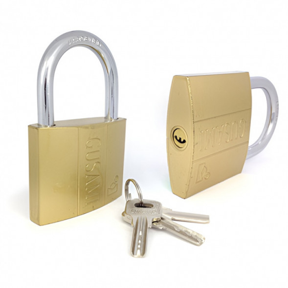 Замок навесной перф. желтый  50мм X-Pert (6шт)