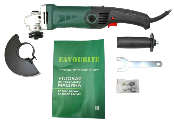 УШМ 1000Вт, ф125мм, 10000об/мин FG 1000 PROMO FAVOURITE