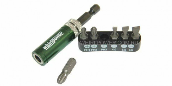 WP Набор бит SL, PH + держатель, 7 ед. (шт.)