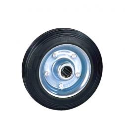 Колесо промышленное без кронштейна, резиновое. SIZE: 6&quot; (160) Нагрузка 140кг. С 63