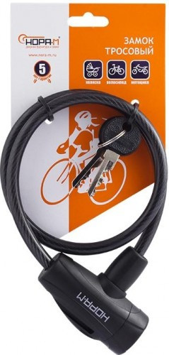 Замок велосипедный №25 10*650 мм  &quot;Нора-М&quot;