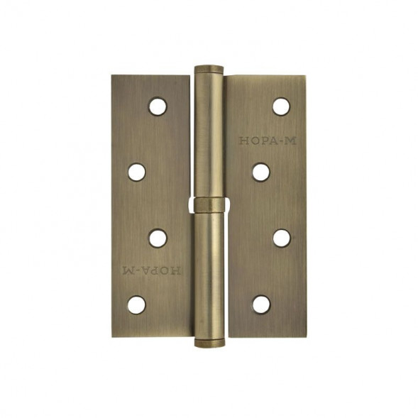 Петля сталь 750-4&quot; (брон.покр.)правая (100*75*2,5) №2  &quot;Нора-М&quot;