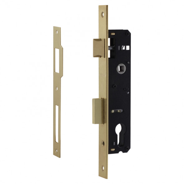 Корпус замка КЗВУ-115 (85мм)  (латунь полир.)  &quot;Нора-М&quot;