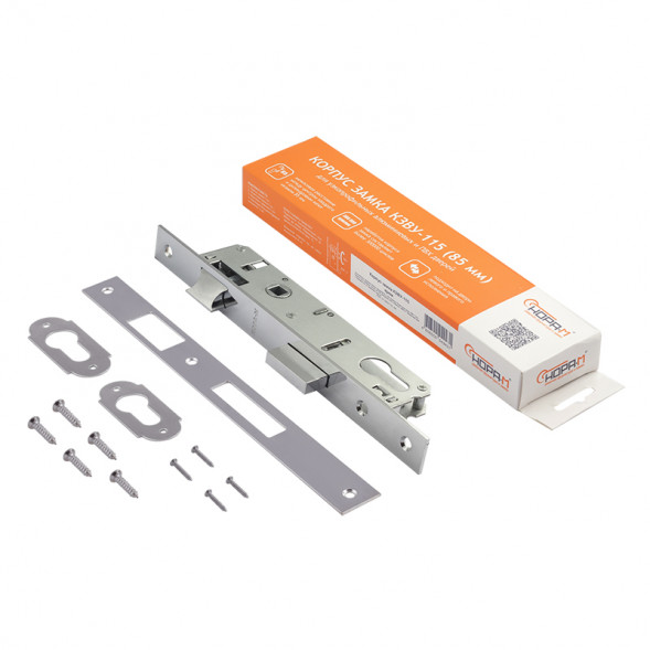 Корпус замка КЗВУ-115 (85мм)  (латунь полир.)  &quot;Нора-М&quot;