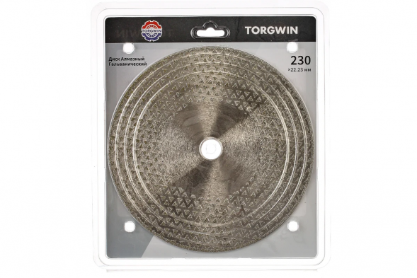 Диск алмазный гальванический 230*22*1,8мм TORGWIN