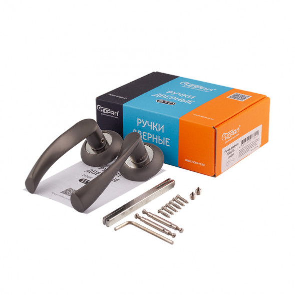 Ручка дверная AL 100А AL мат.золото &quot;Нора-М&quot;