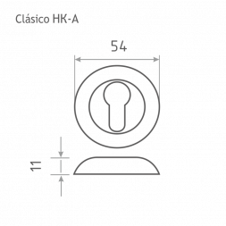 Накладка под ключ НК-А (хром) &quot;Нора-М&quot;