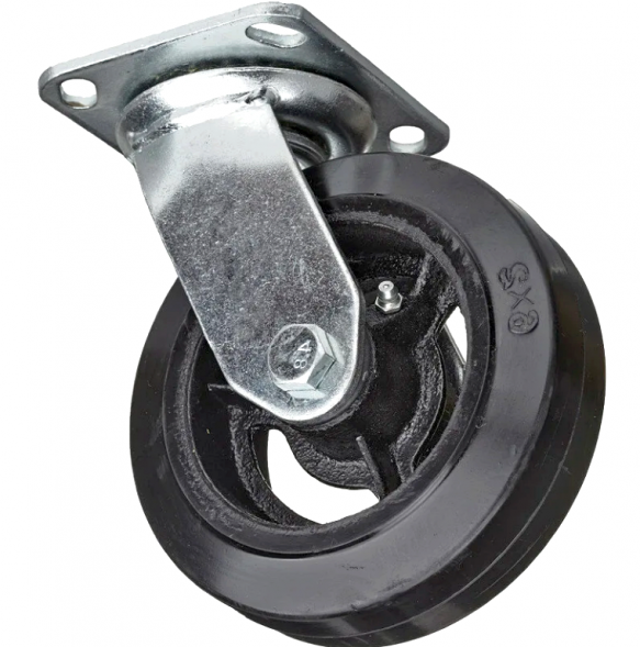 Колесо большегрузное обрезиненное поворотное SIZE: 5&quot; (125) Нагрузка 180кг.  SCD 55