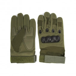 Перчатки треккинговые СЛЕДОПЫТ TACTIC POWER, с защитой суставов, зеленые, размер M