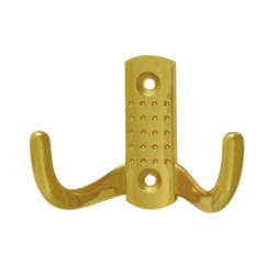 Крючок-вешалка №11 2-х рож. (золото)  &quot;Нора-М&quot;