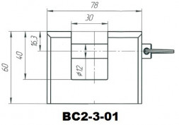 Замок навесной ЗЕНИТ ВС2-3-01
