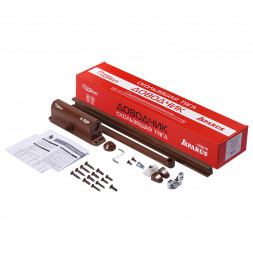 Доводчик ISPARUS 430 SLIDER (до 100кг) (коричневый) морозостойкий со скользящей тягой