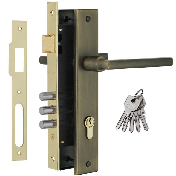 Замок врез. N108-85 M (ст.бронза) НОРА-М