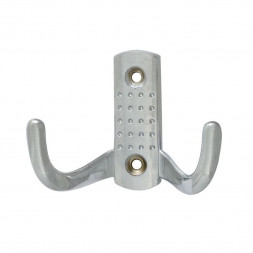 Крючок-вешалка №11 2-х рож. (хром)  &quot;Нора-М&quot;