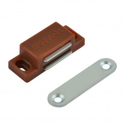 Защелка магнитная №4 (мебельная) (42мм) (коричневая)  "Нора-М" (5шт)