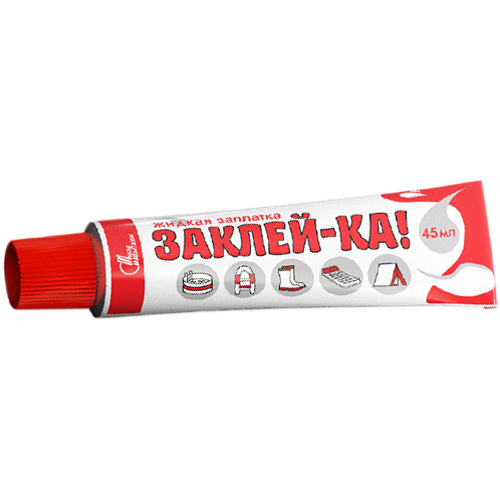 Жидкая заплатка Заклей-ка 45мм, клей НБХ