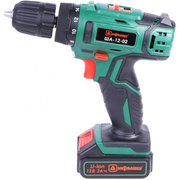 Шуруповерт аккумуляторный 12В 2,0 А*ч (ША-12-02) &quot;ДИФМАШ&quot;