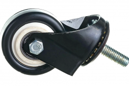 Колесная опора трансп. серии полиурет.,поворотная, креп.болт М10 2 подш. SIZE:2&quot; нагруз.95кг 4062050