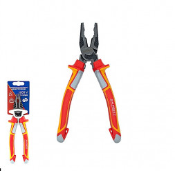 Пассатижи (плоскогубцы) 200мм  Диэлектрические красно-желтые ручки X-PERT