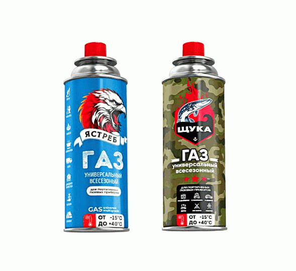 Газ универсальный всесезонный ЩУКА/ЯСТРЕБ 220гр
