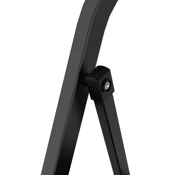 Стремянка стальная с широкими ступенями черная 3 ст