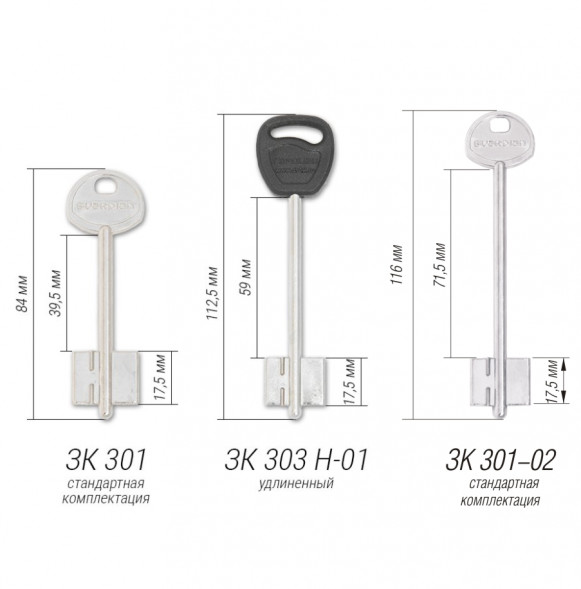 Замок врезной 30.01(без накладок)  Гардиан