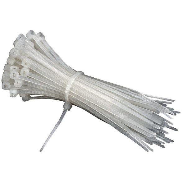 Хомут пластиковый 4,6(5)х 350 бел.(уп.100 шт.) NORMAL