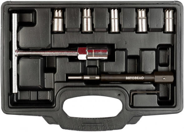 40042 Набор фрез для ремонта седел фарсунок дизельного двигателя 7 пр. АвтоДело