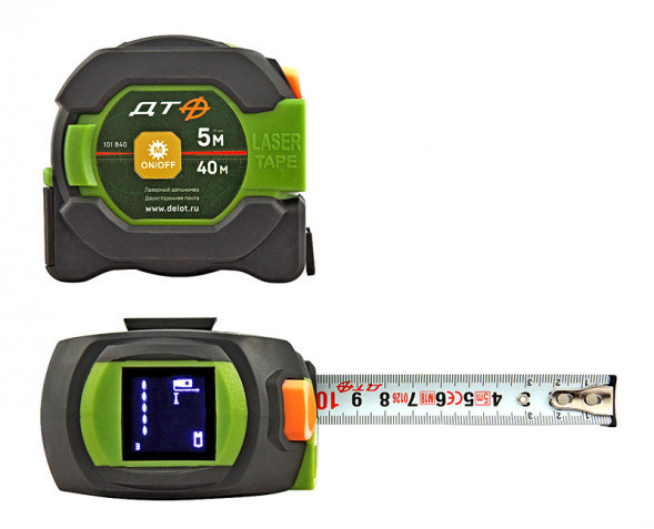 101840 Рулетка 5М с лазерным дальномером 40М (4шт)