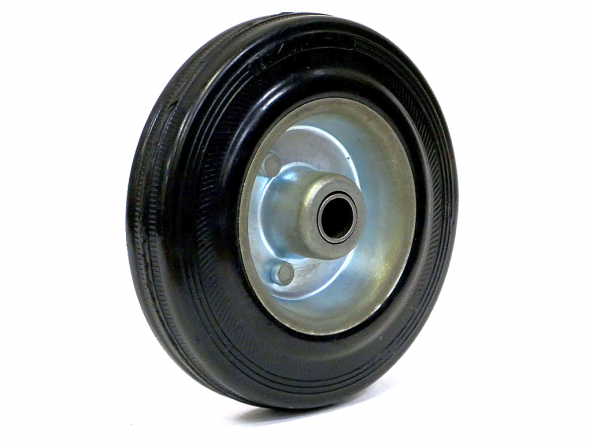 Колесо промышленное без кронштейна, резиновое. SIZE: 5&quot; (125) Нагрузка 90кг. С 54