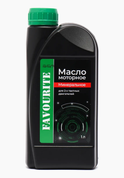 Масло минеральное для 2-х двигателей 1л FAVOURITE (6шт)