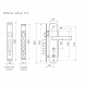 Замок врез. N200-68 ECO Л (мат.хром-черн.никель)  &quot;Нора-М&quot;