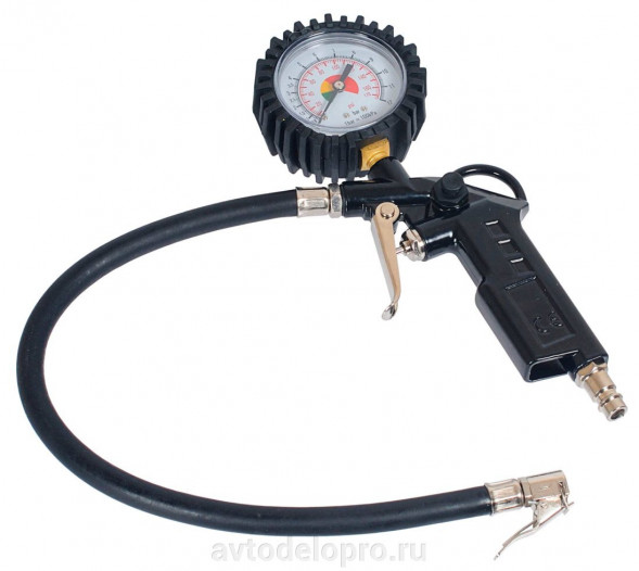 42303 Пистолет для накачки шин с манометром 10атм. АвтоДело