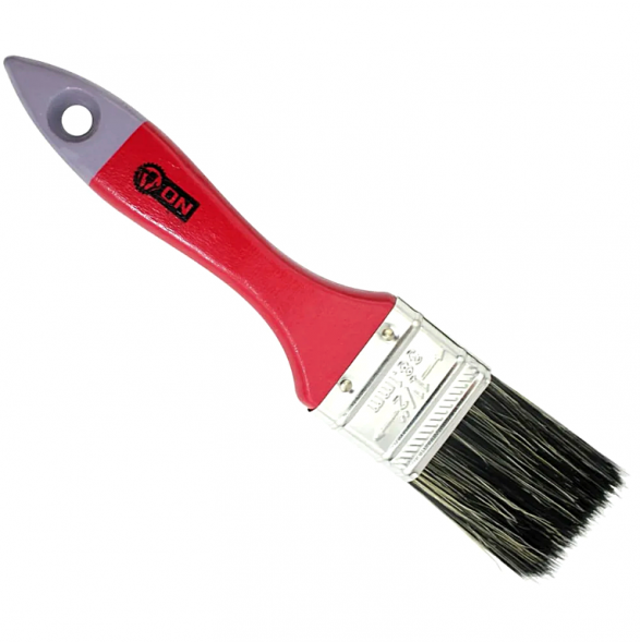 Кисть малярная плоская &quot;Микс&quot; смеш. щетина дер. ручка 2,5&quot;(63мм)  (12шт) ON