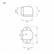 Ограничитель дверной 108 (зол.)  &quot;Нора-М&quot;