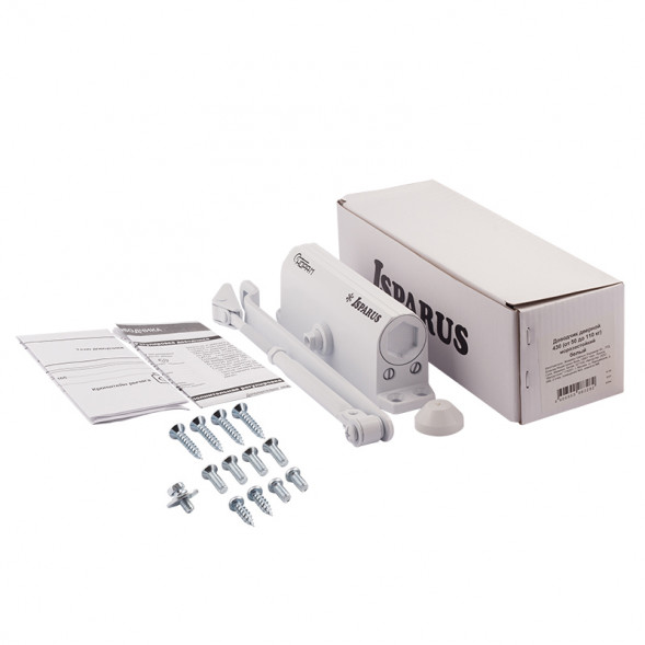 Доводчик ISP 420 (от 40 до 90кг) морозостойкий (белый) ISPARUS