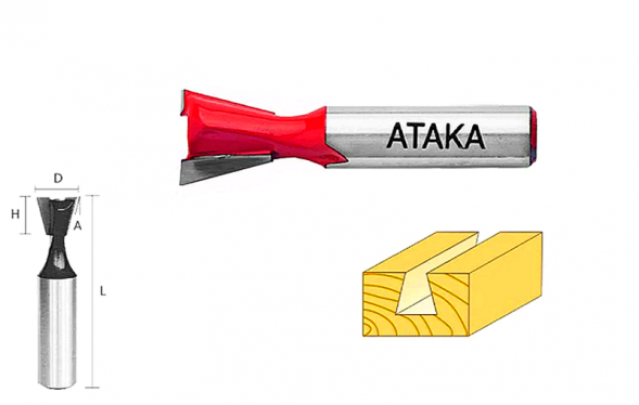 Фреза Атака 102127 пазовая конструкционная