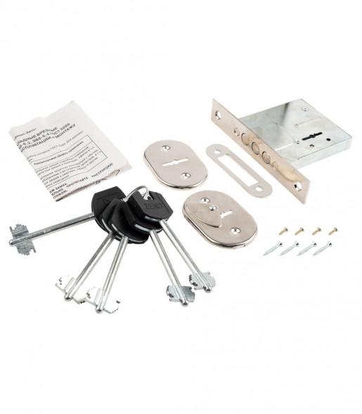 Замок врезной ЗЕНИТ ЗВ8-6.4 (5 ключа)