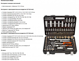 39818 Набор головок торц. и вставок 108пр.1/2&quot;1/4&quot; DR АвтоДело