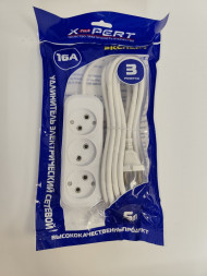 Удлинитель 5м (3-гнезда,без выключателя)