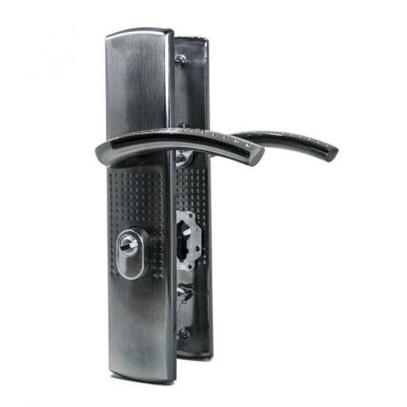 Ручка на планке для китайских дверей DL (левая) "Замкофф"