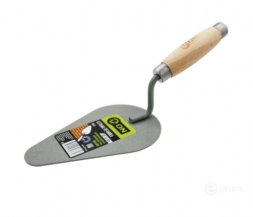 Кельма печника (овал), порошковая покраска, УСИЛЕННАЯ дер. ручка, метал. колпачок, 320 х 105мм ON