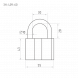 Замок навесной ЗН-409-60 мм (3кл.) "Нора-М"