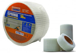 Серпянка 50мм*90м самоклеющаяся &quot;4WALLS&quot;, SMF 104T/24