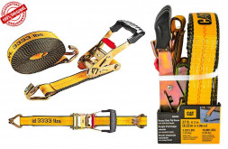 Ремни стяжные с храповым механизмом (8,22м*5,08см) 4545кг (1шт) CAT