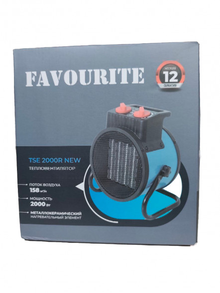 Тепловентилятор керам. 2кВт, круглый TSE 2000R NEW FAVOURITE
